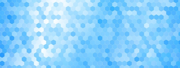Fond De Mosaïque Abstraite De Carreaux Hexagonaux Brillants Dans Des Couleurs Bleu Clair