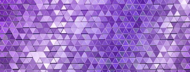 Fond de mosaïque abstraite de carreaux de triangle en miroir brillant dans des couleurs violettes