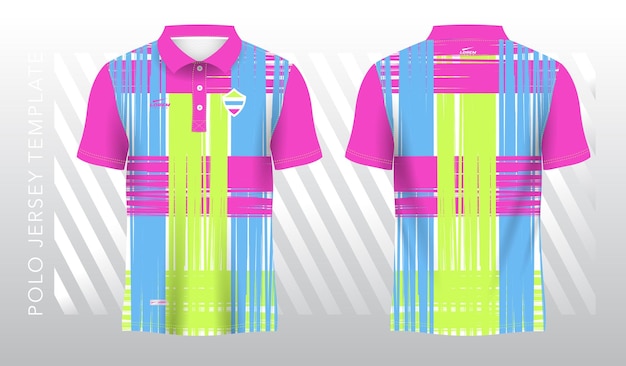 Vecteur fond et motif abstraits doux et féminin pour maillot de polo sportif modèle de maillot sublimation