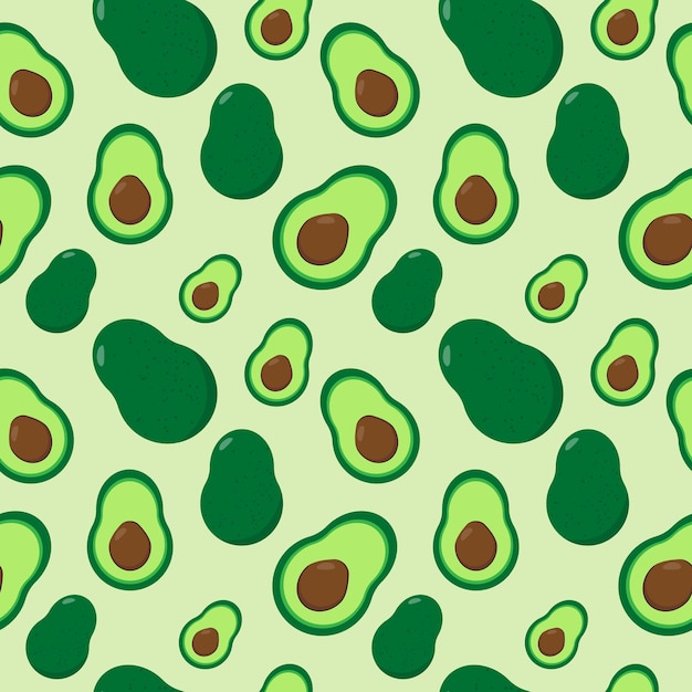 Fond De Motif D'avocat. Illustration Vectorielle