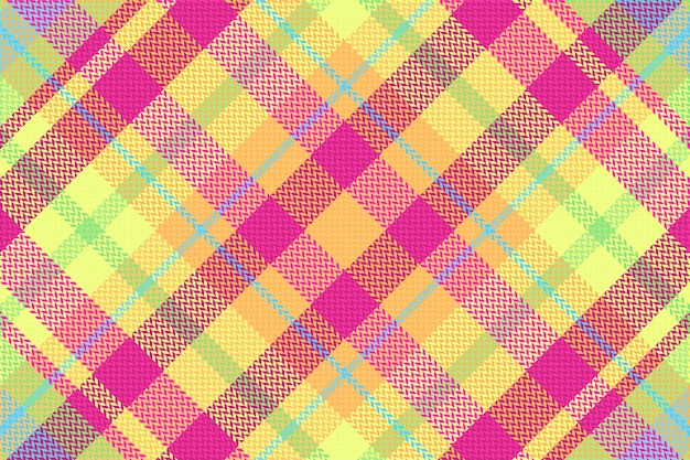 Fond De Motif à Carreaux Tartan Sans Couture Avec La Couleur De La Saint-valentin. Illustration Vectorielle.