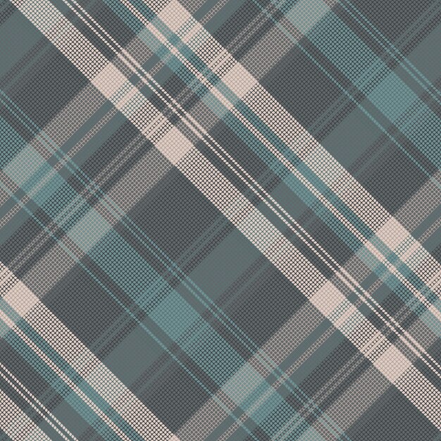 Fond De Motif à Carreaux Tartan Sans Couture Avec Couleur Vintage. Illustration Vectorielle.