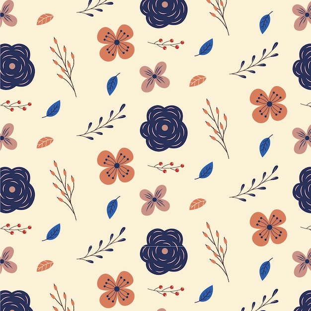 Fond avec motif floral