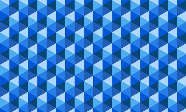 Vecteur fond de motif hexagonal bleu élégant