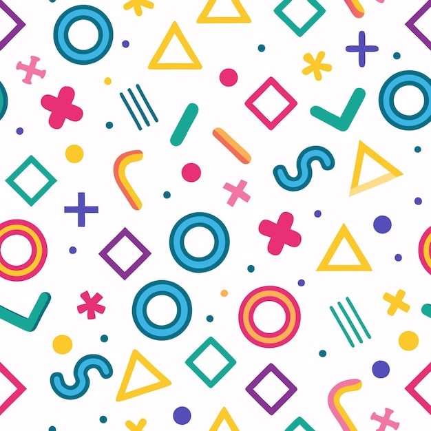 fond à motifs colorés design minimaliste