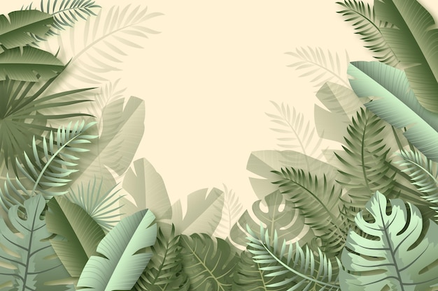 Fond mural tropical
