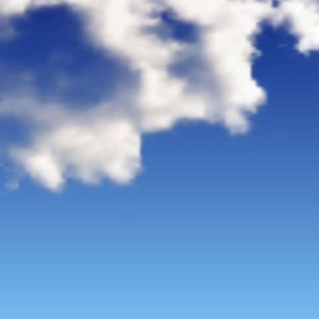 Vecteur fond naturel avec nuage sur ciel bleu nuage réaliste sur fond bleu illustration vectorielle