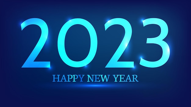 Fond Néon De Bonne Année 2023