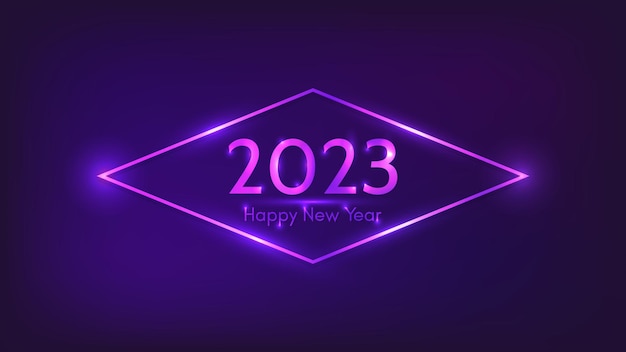 Fond Néon De Bonne Année 2023