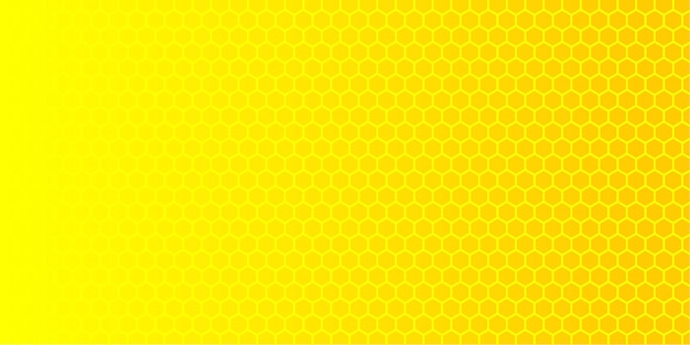 Fond En Nid D'abeille Hexagonal Jaune