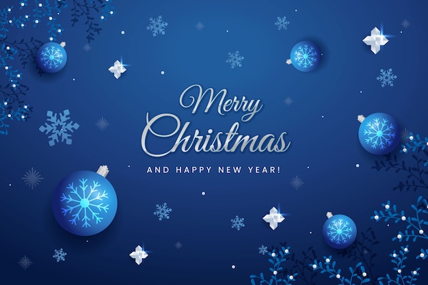 Fond de Noël dégradé bleu et argent