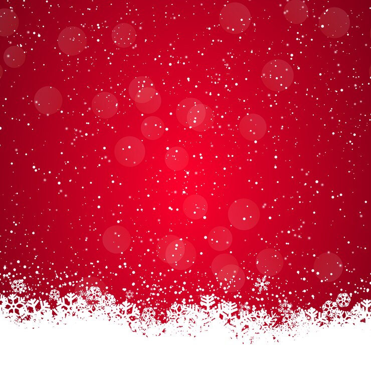 Vecteur fond de noël avec des flocons de neige