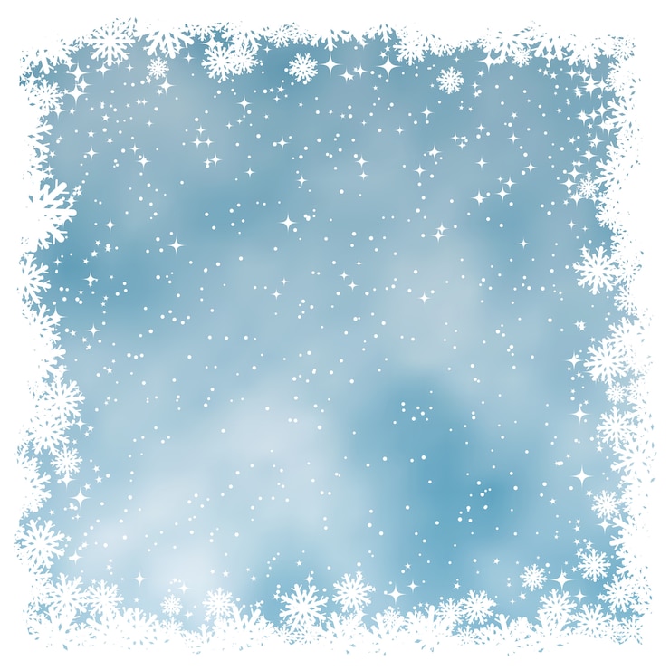Vecteur fond de noël avec des flocons de neige