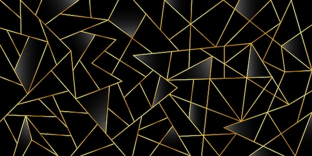 Fond noir abstrait low poly