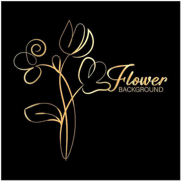 un fond noir avec une fleur jaune dessus