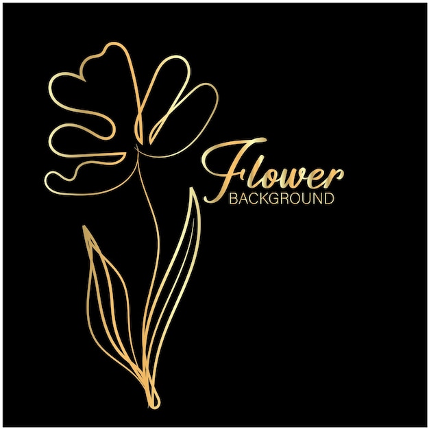 un fond noir avec une fleur jaune dessus