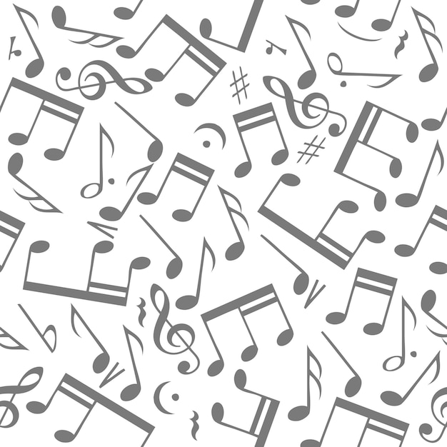 Fond de notes de musique sans soudure