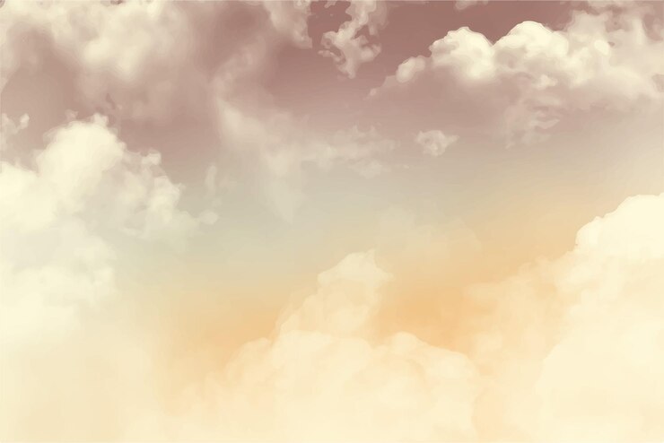 Fond de nuage de ciel pastel aquarelle peint à la main