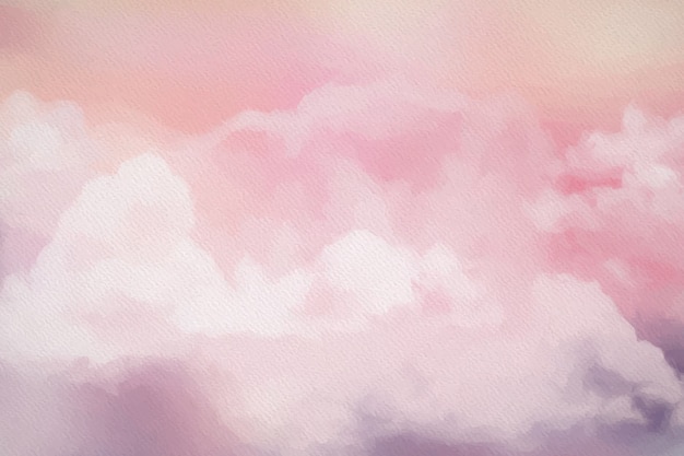 Fond de nuages aquarelle coton sucre