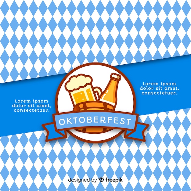 Vecteur fond de l'oktoberfest