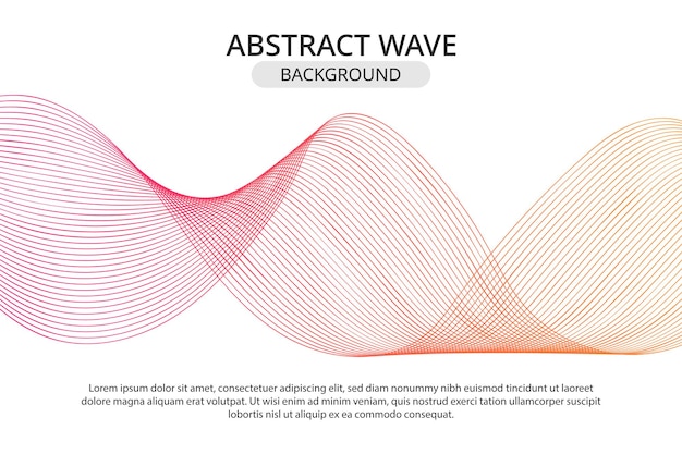 Vecteur fond d'onde abstrait