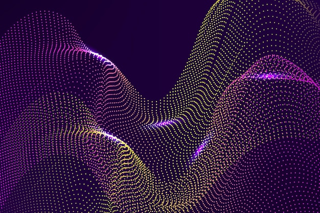 Fond d'onde de particules dégradées