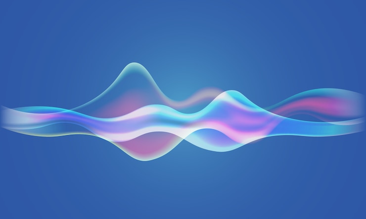 Vecteur fond des ondes sonores