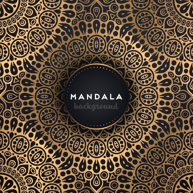 Fond D'or Avec Mandala