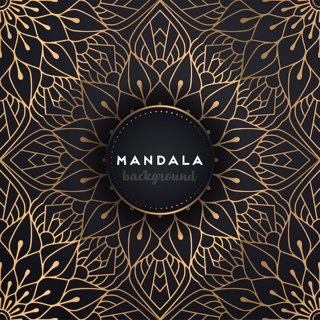 Fond D'or Avec Mandala