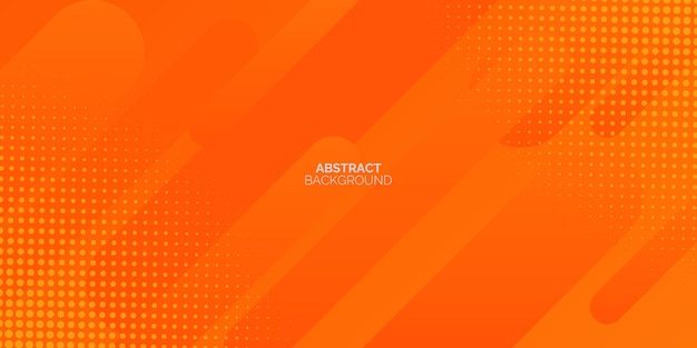 fond orange abstrait avec des lignes et un effet de demi-ton