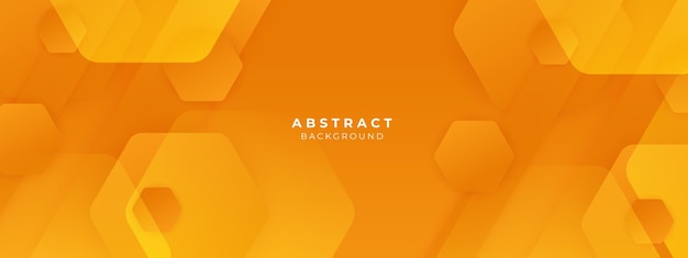Fond orange abstrait moderne design élégant en forme de cercle