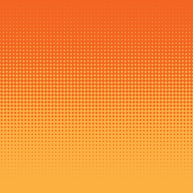 Fond Orange Avec Effet De Demi-teinte Illustration Vectorielle