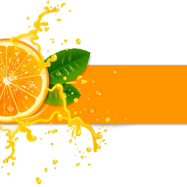Vecteur fond orange frais