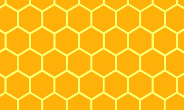 Fond Orange Avec Un Nid D'abeille