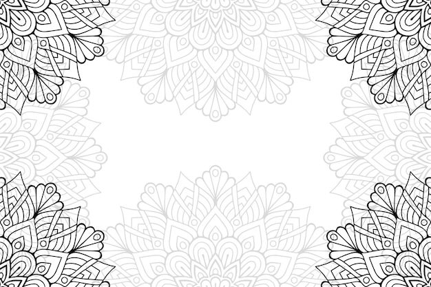 Fond ornemental floral Mandala