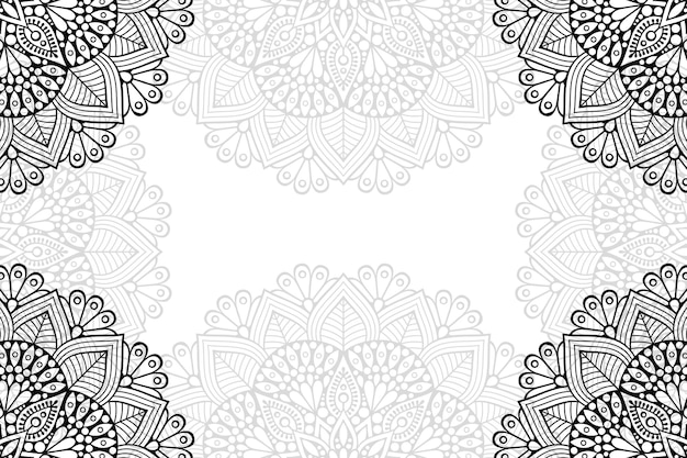 Fond ornemental floral Mandala