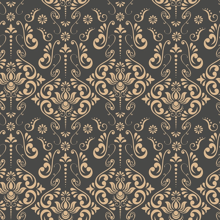Vecteur fond ornemental vintage, texture de dentelle de vecteur, motif floral sans soudure
