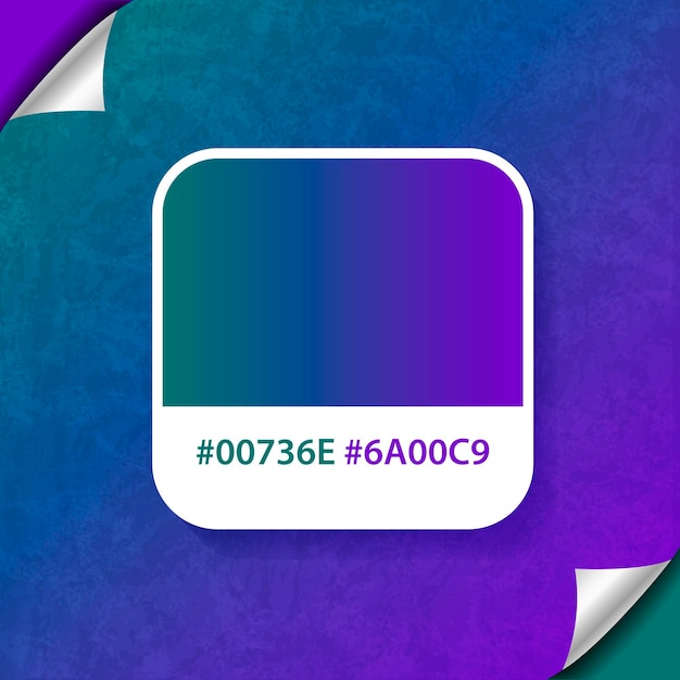 Fond De Palette De Couleurs Dégradé Bleu Et Violet Avec Hexagone