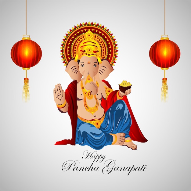 Fond De Pancha Ganapati Heureux