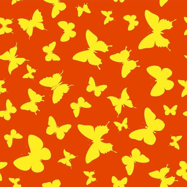Fond papillon orange