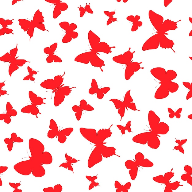 Fond papillon rouge