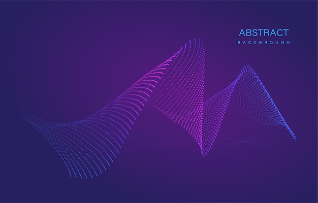 Fond De Particules D'écoulement Liquide Abstrait Dynamique