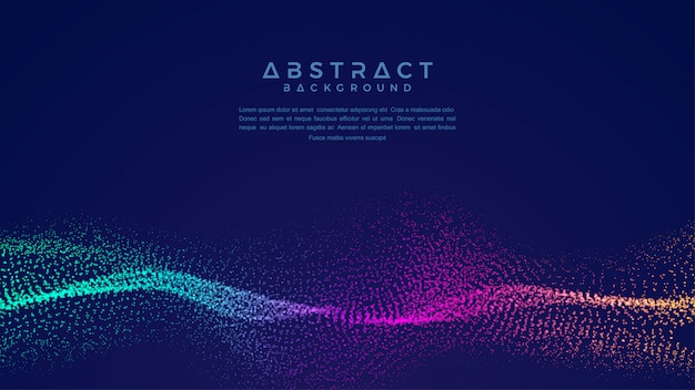 Fond De Particules De Flux De Liquide Abstrait Dynamique.