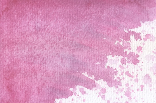 Vecteur fond de peinture aquarelle rose vif