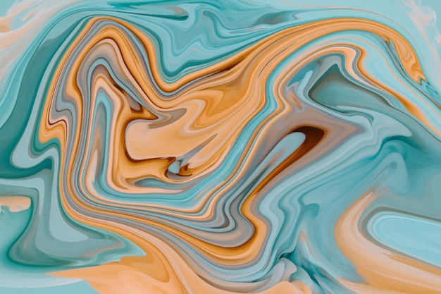 Fond de peinture marbre liquide coloré