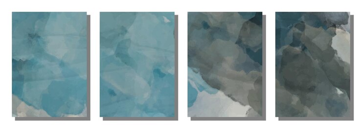 Vecteur fond de pinceau aquarelle abstraite