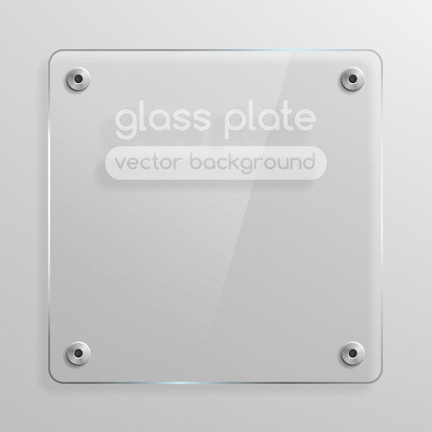 Vecteur fond de plaque de verre