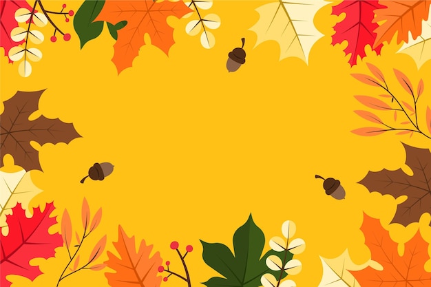 Fond plat automne