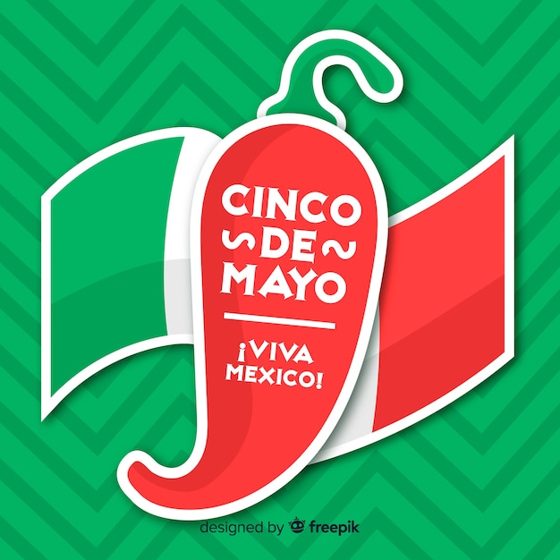 Fond Plat De Cinco De Mayo