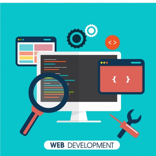 fond plat de développement web